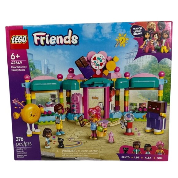 Lego Friends 42649 Heartlake City Candy Store Set 376 Pcs Building Kit For Ages - Picture 1 of 7
